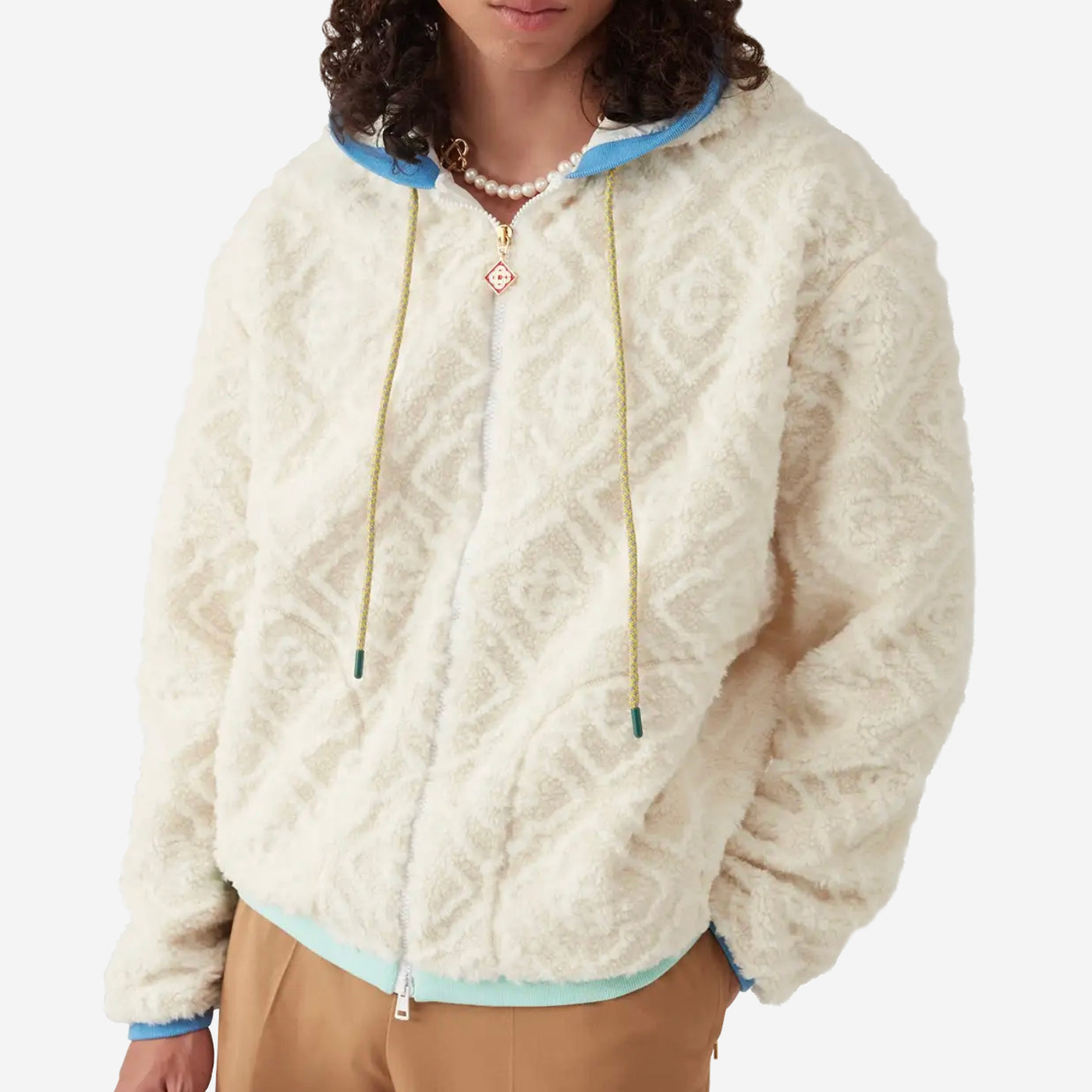 Casablanca Monogram Jacquard Fleece Jacket