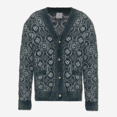 Casablanca Fluffy Monogram Cardigan
