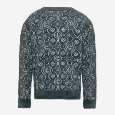 Casablanca Fluffy Monogram Cardigan