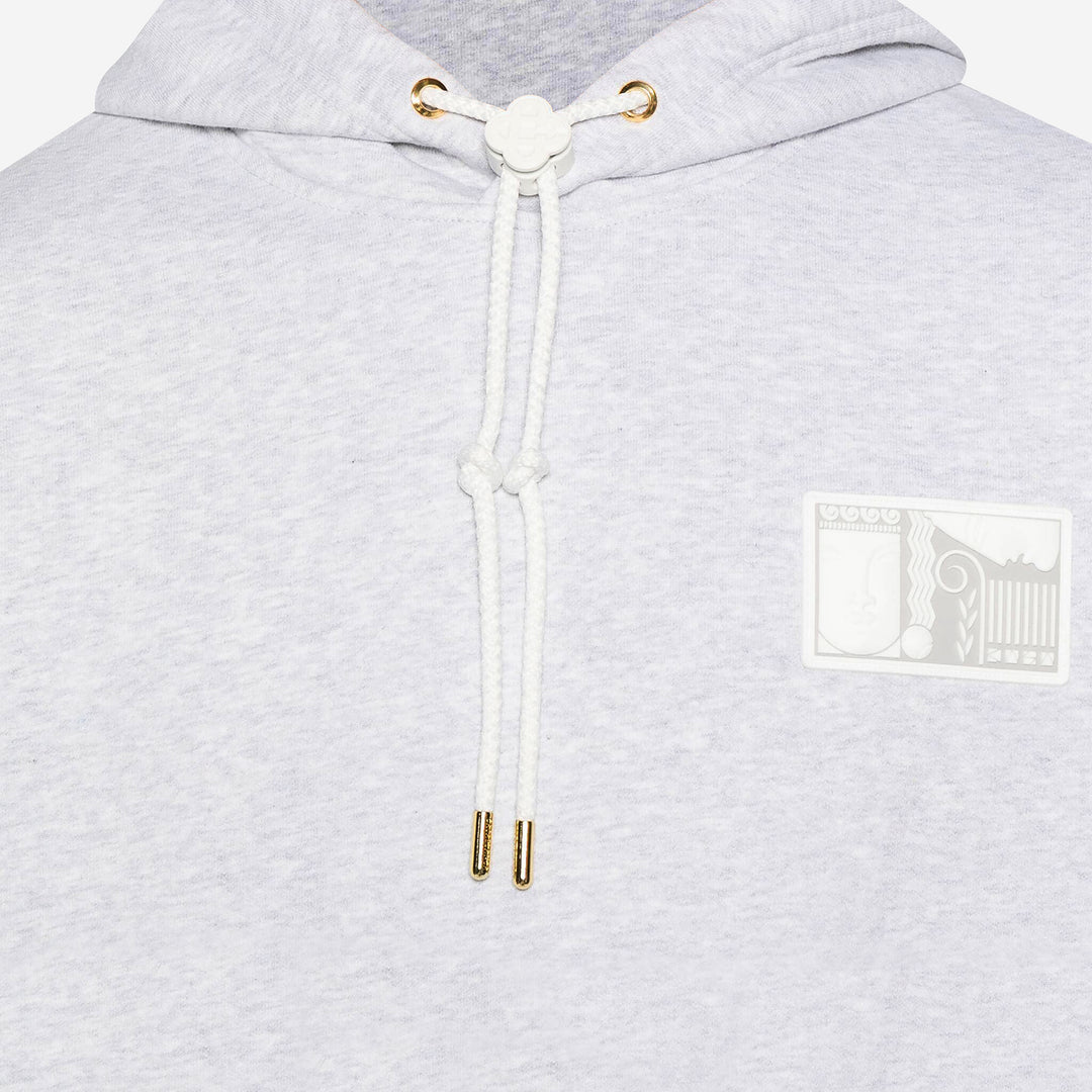 【関税込み】Casablanca グレー Tennis Statues フーディ Casablanca Tennis Statues-patch Hoodie | Grey | FARFETCH GE
