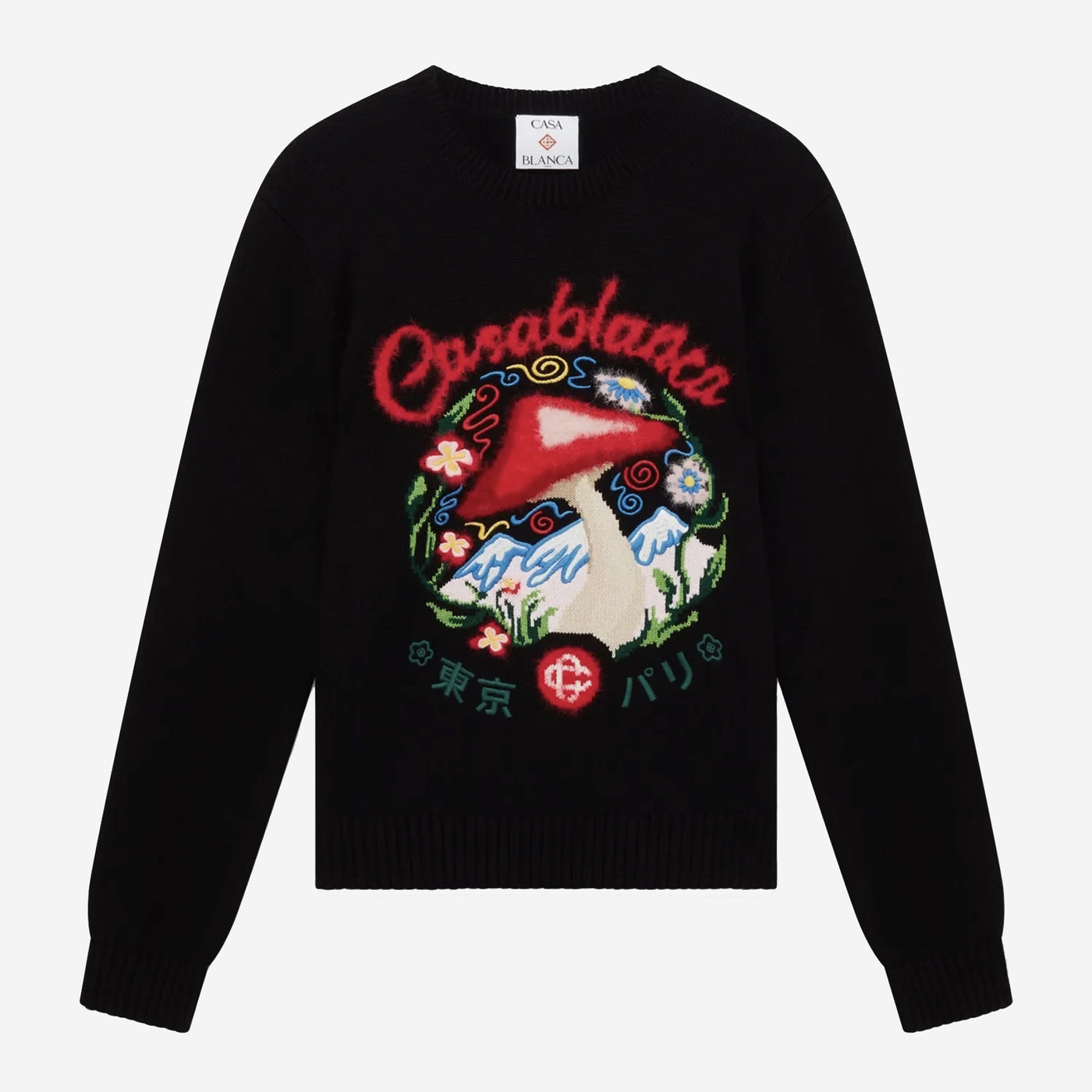 Casablanca Cotton Embroidered Mushroom Jumper