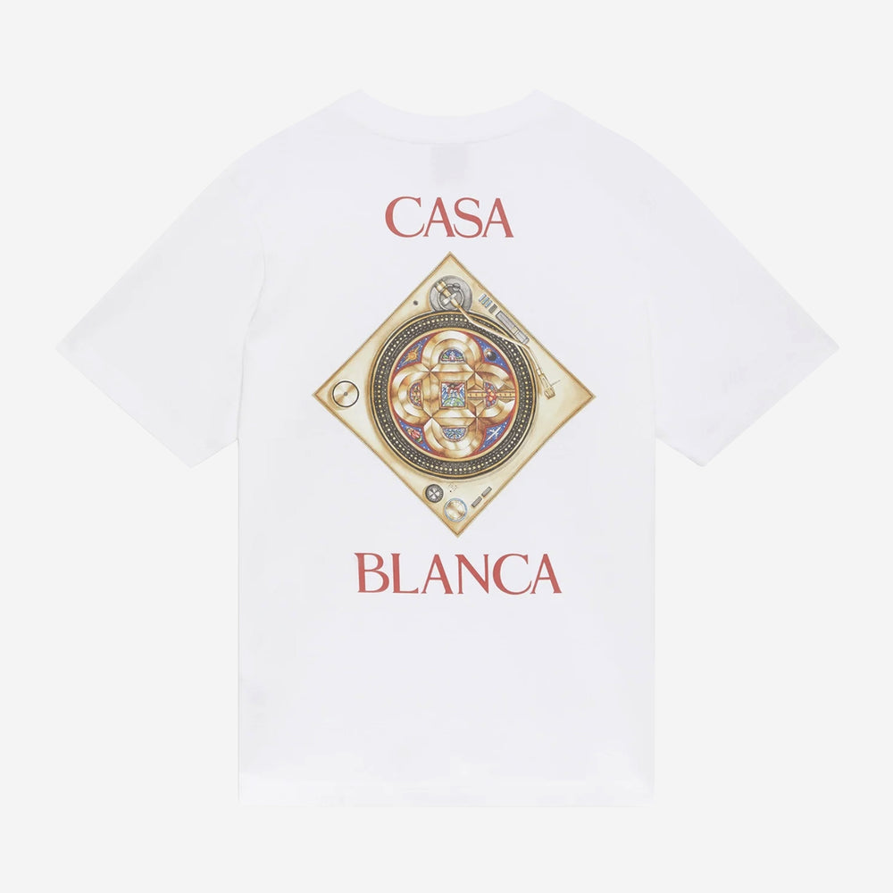 Casablanca White Plafond Orne De Musique Short Sleeve T‑Shirt – ZAP
