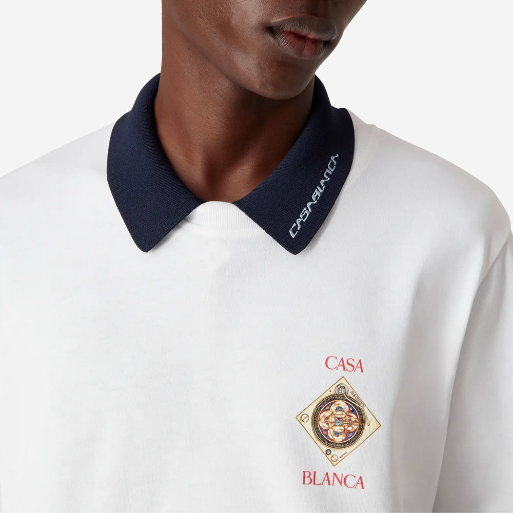 Casablanca White Plafond Orne De Musique Short Sleeve T‑Shirt – ZAP