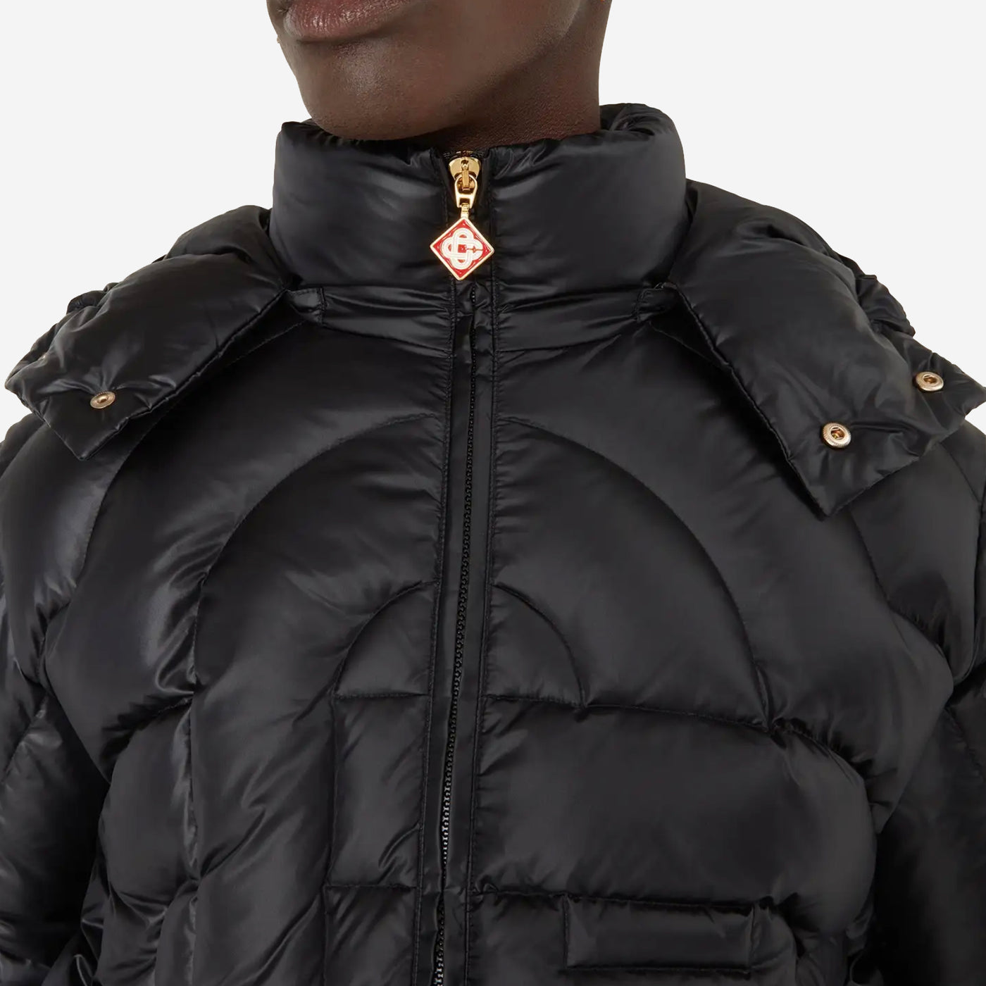 Casablanca Nylon Quilted Monogram Puffa Jacket