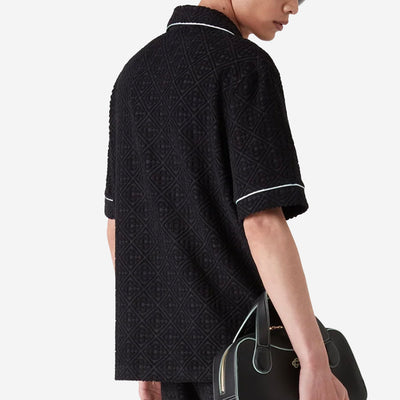 Casablanca Monogram Jacquard Towelling Short Sleeve Shirt