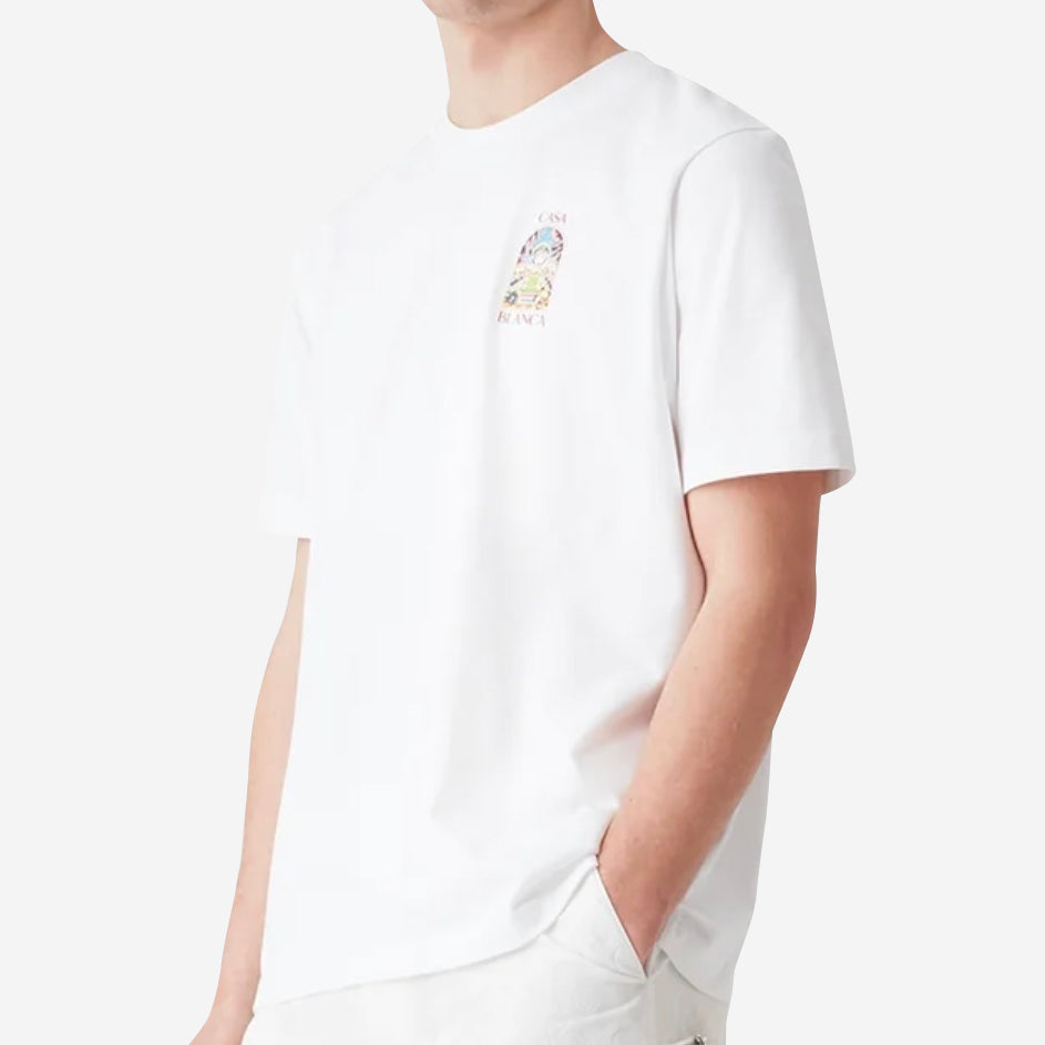 Casablanca Black Tennis Landscape Short Sleeve T‑Shirt – ZAP