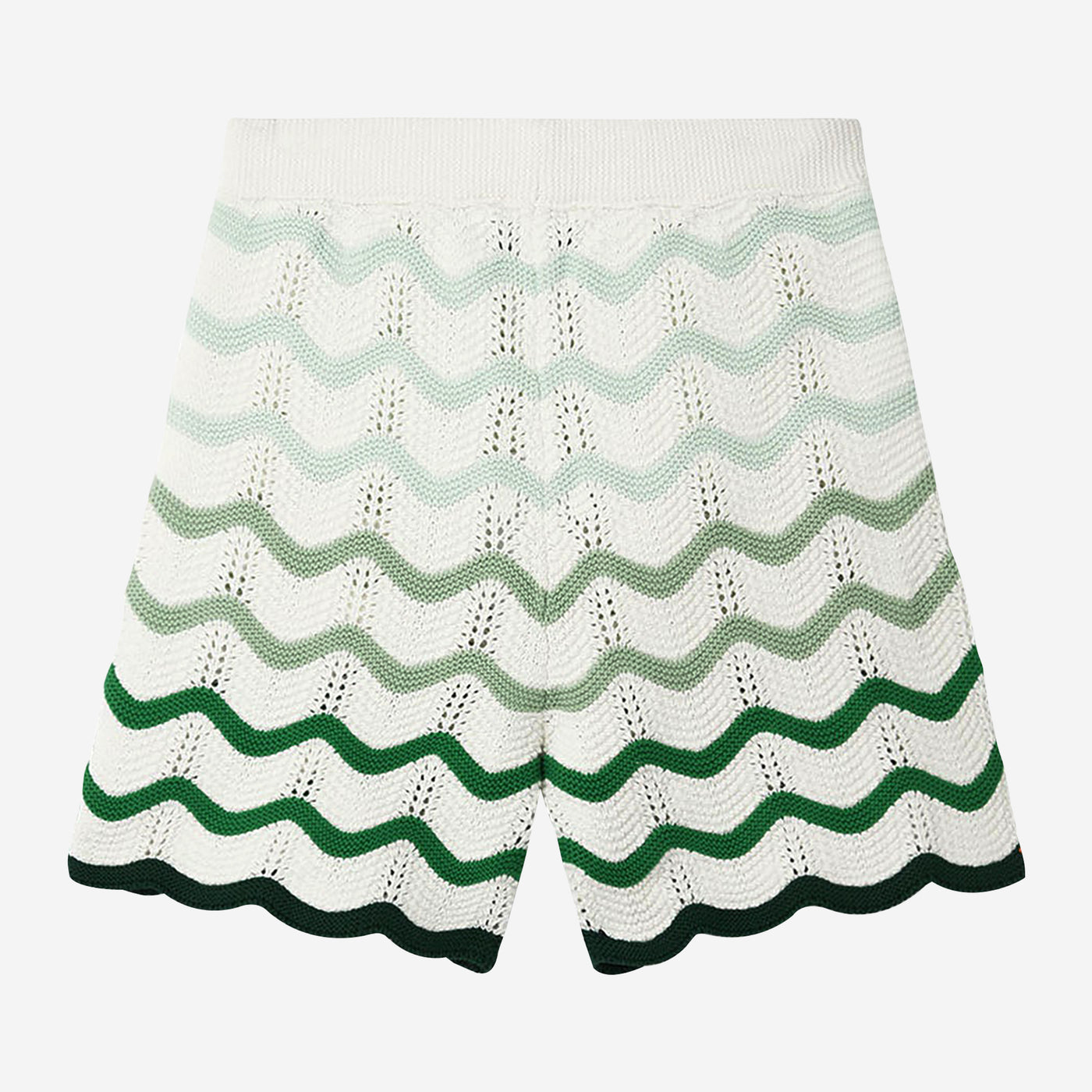 Casablanca Wavy Gradient Crochet Shorts
