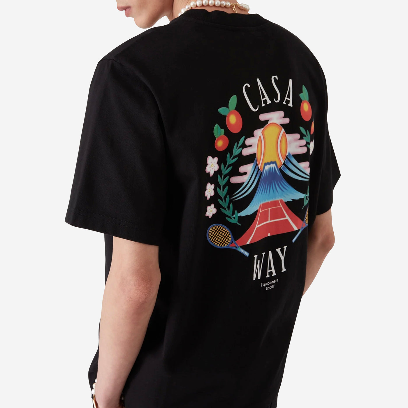 Tシャツ・カットソー Casablanca Casa Way Mountain Printed T-Shirt Casa Way Mountain T-Shirt | Casablanca Paris