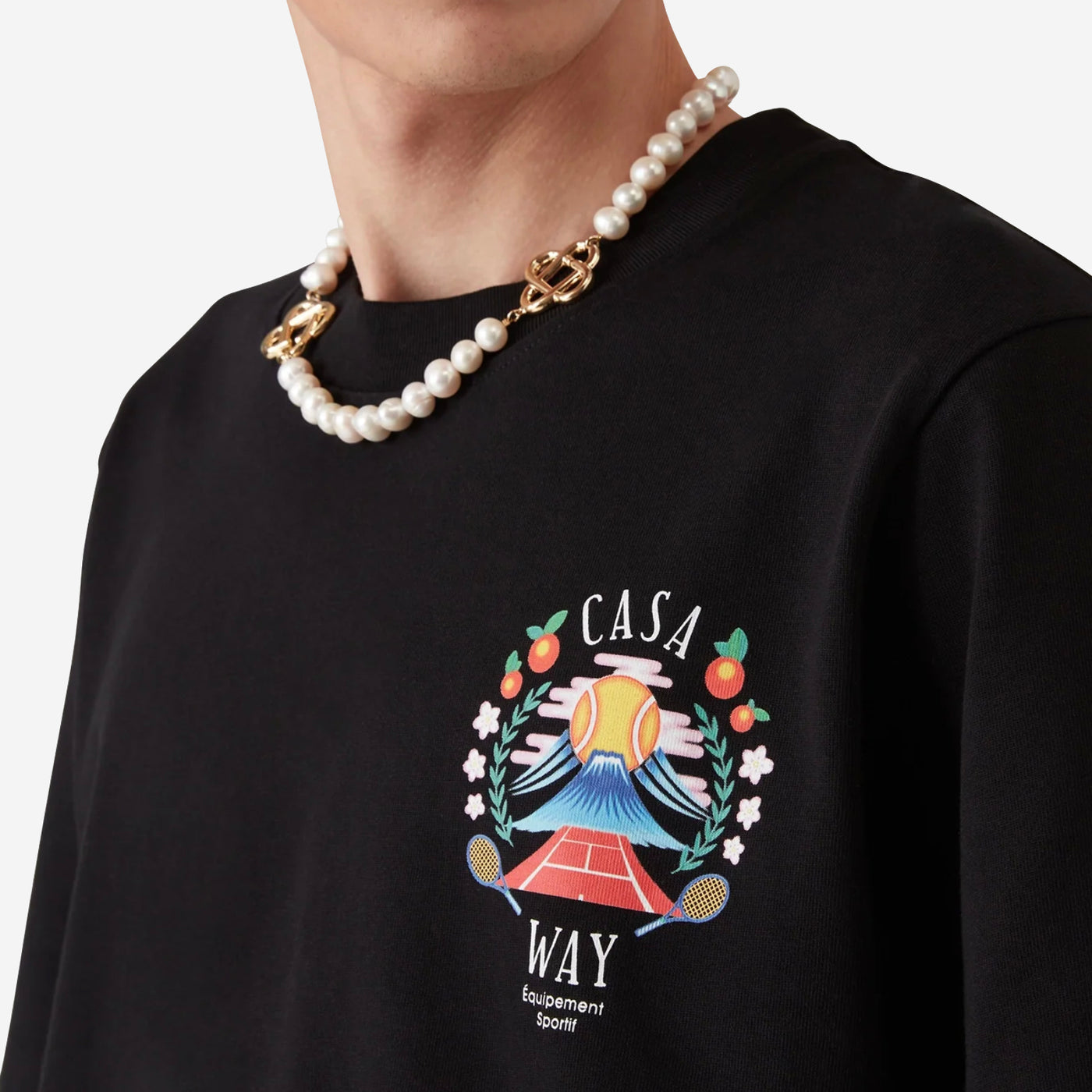 Tシャツ・カットソー Casablanca WPF25JTS04603 Shirts Casa Way mountain printed Casa Way Mountain T-Shirt | Casablanca Paris