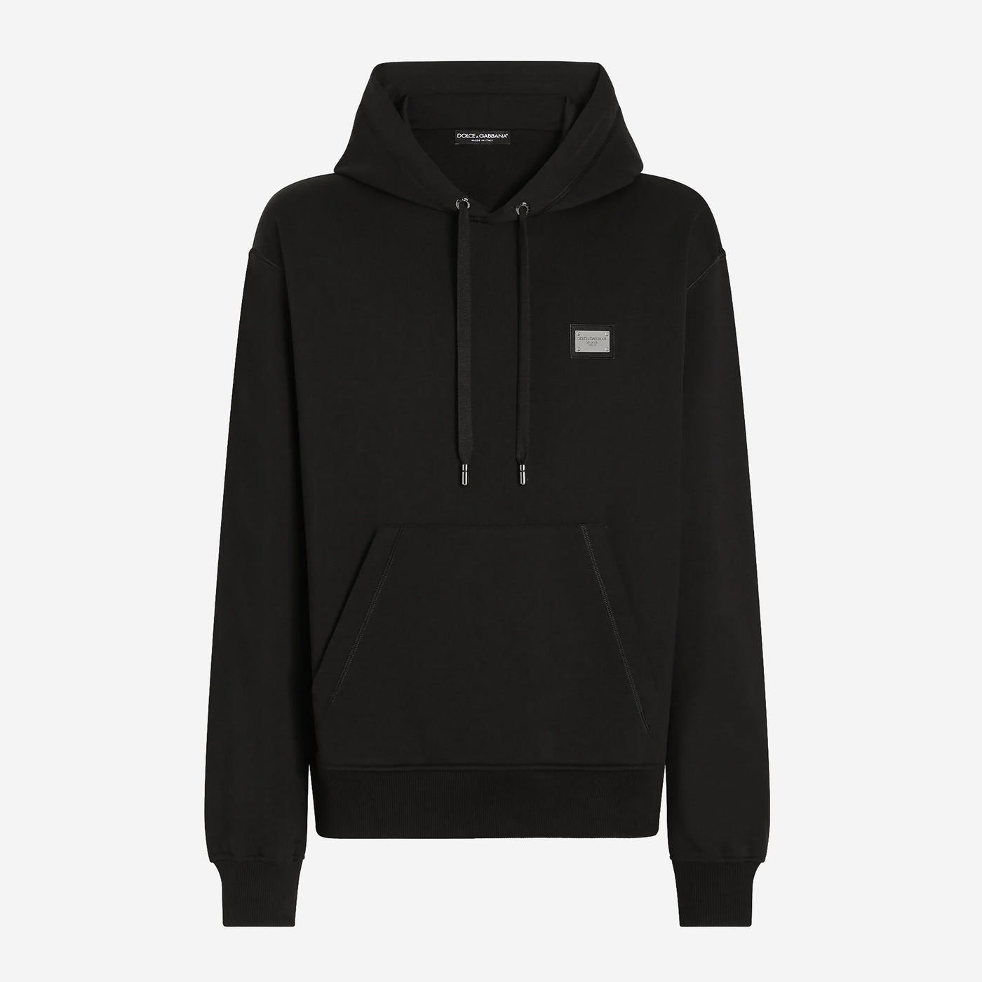 Dolce & Gabbana Branded Tag Jersey Hoodie