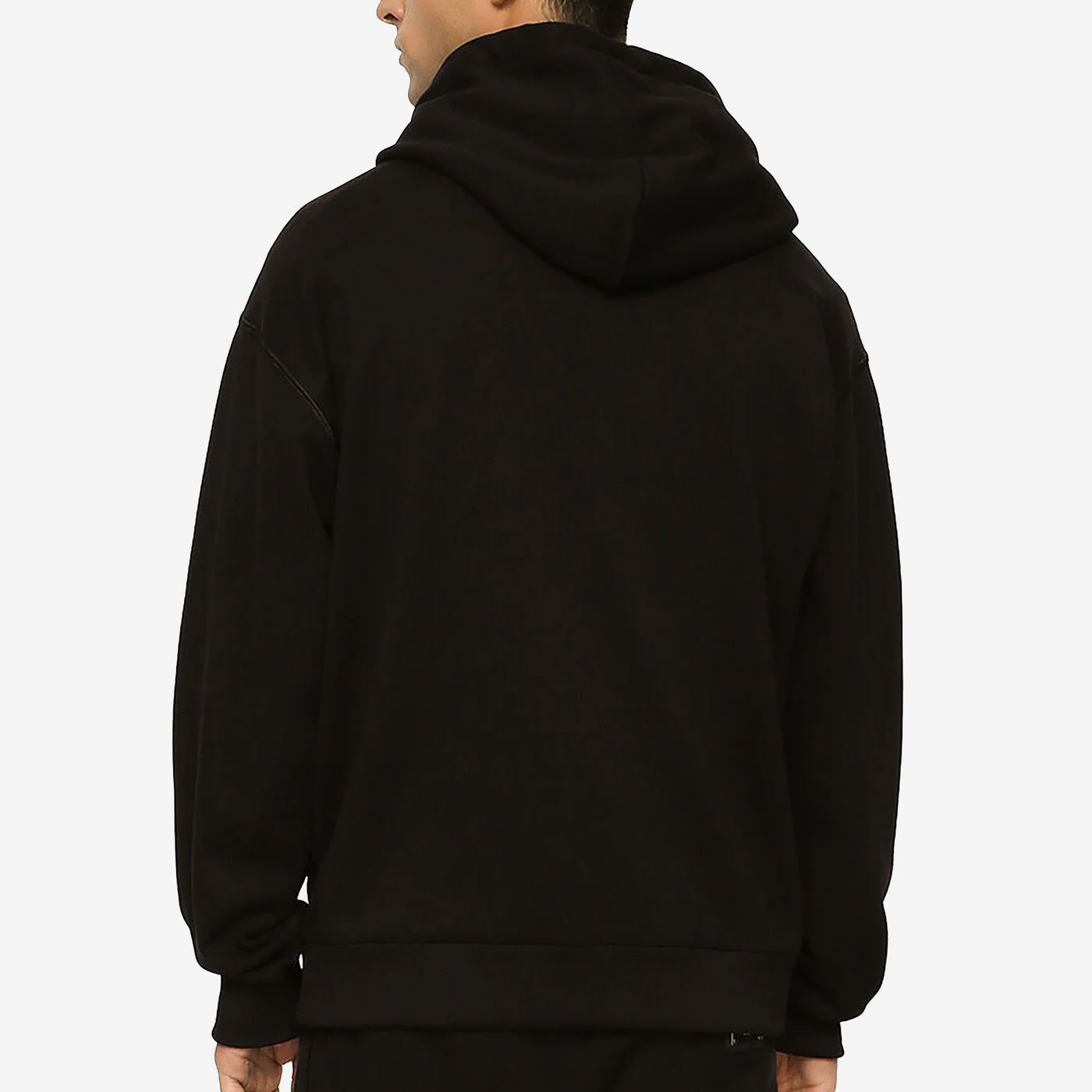 Dolce & Gabbana Branded Tag Jersey Hoodie