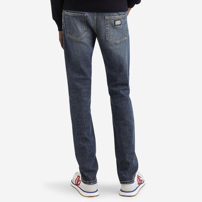 Dolce & Gabbana Light Blue Wash Skinny Stretch Jeans