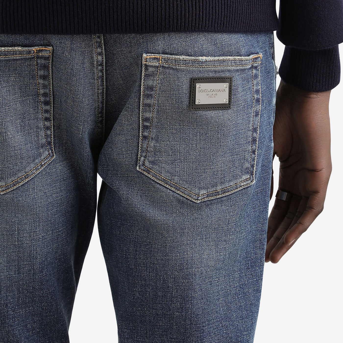 Dolce & Gabbana Light Blue Wash Skinny Stretch Jeans