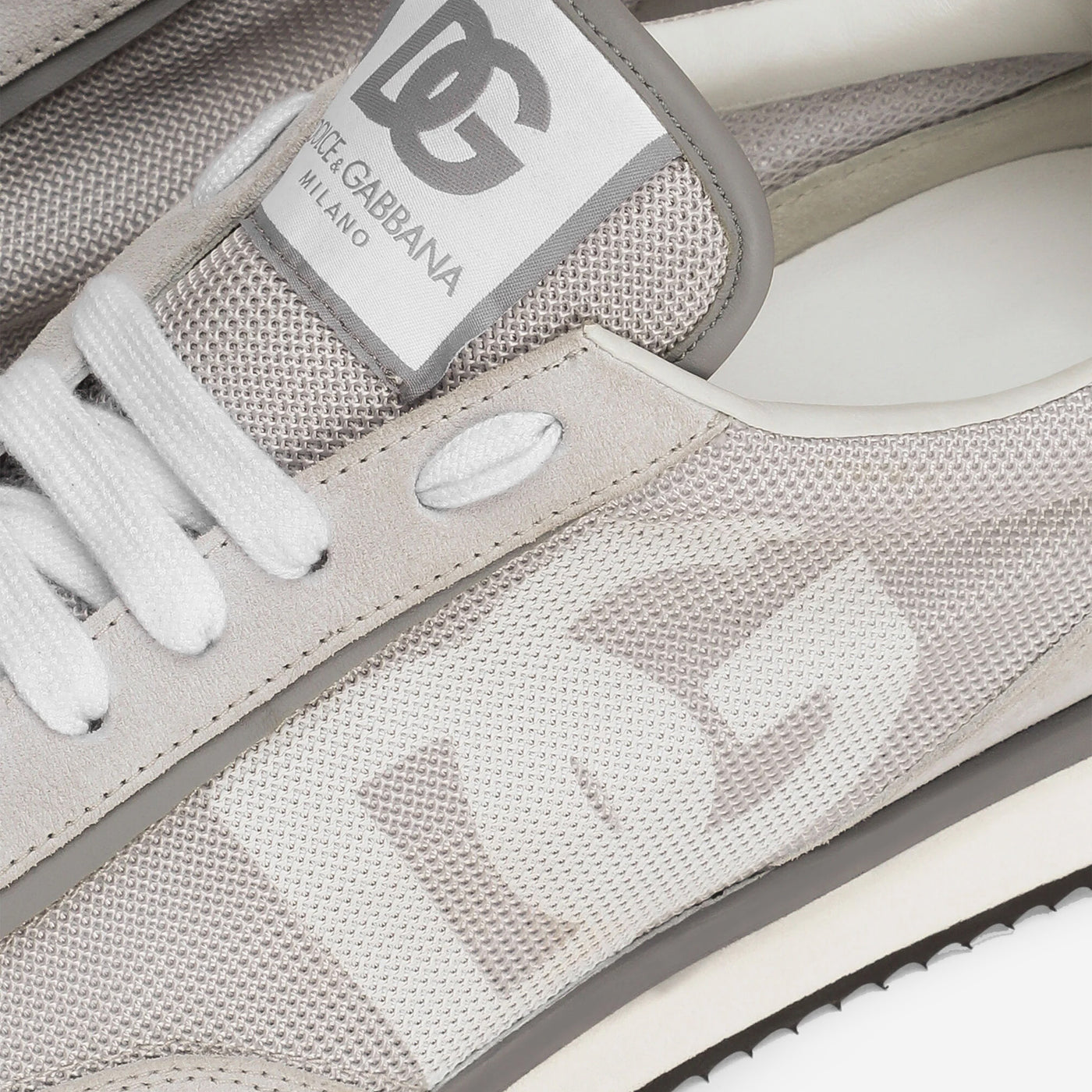 Dolce & Gabbana Mixed Material DG Cushion Sneakers