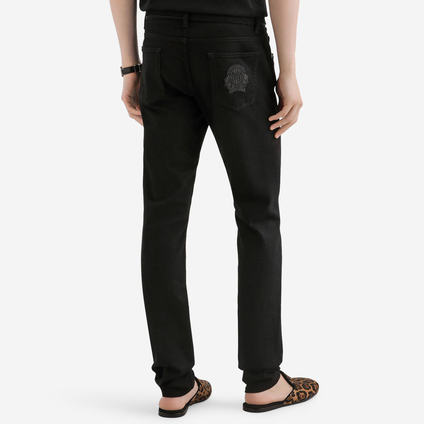 Dolce & Gabbana Heraldic Embroidery Jean