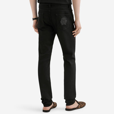 Dolce & Gabbana Heraldic Embroidery Jean