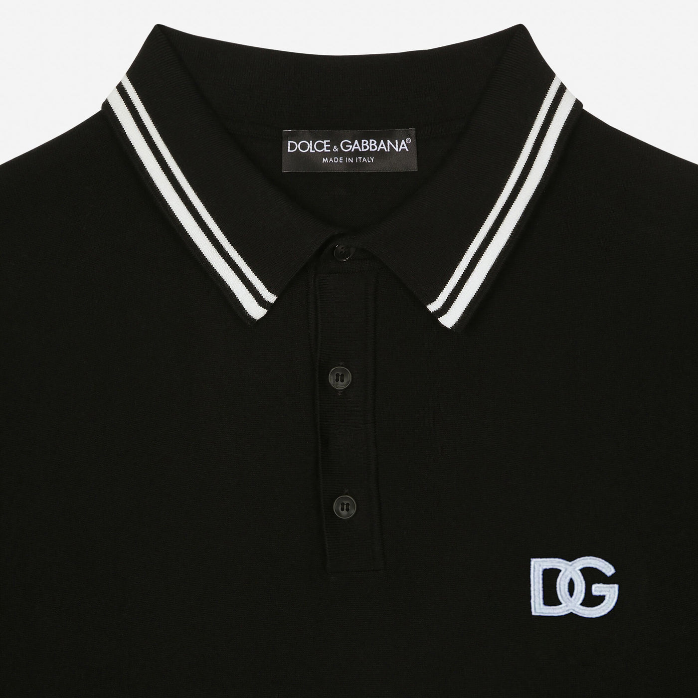 Dolce & Gabbana Embroidered DG Logo Polo Shirt