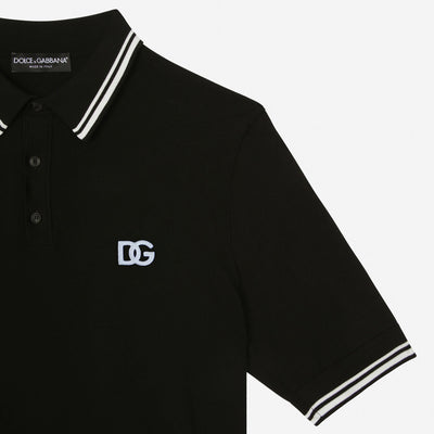 Dolce & Gabbana Embroidered DG Logo Polo Shirt