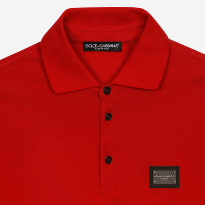 Dolce & Gabbana Branded Tag Polo Shirt