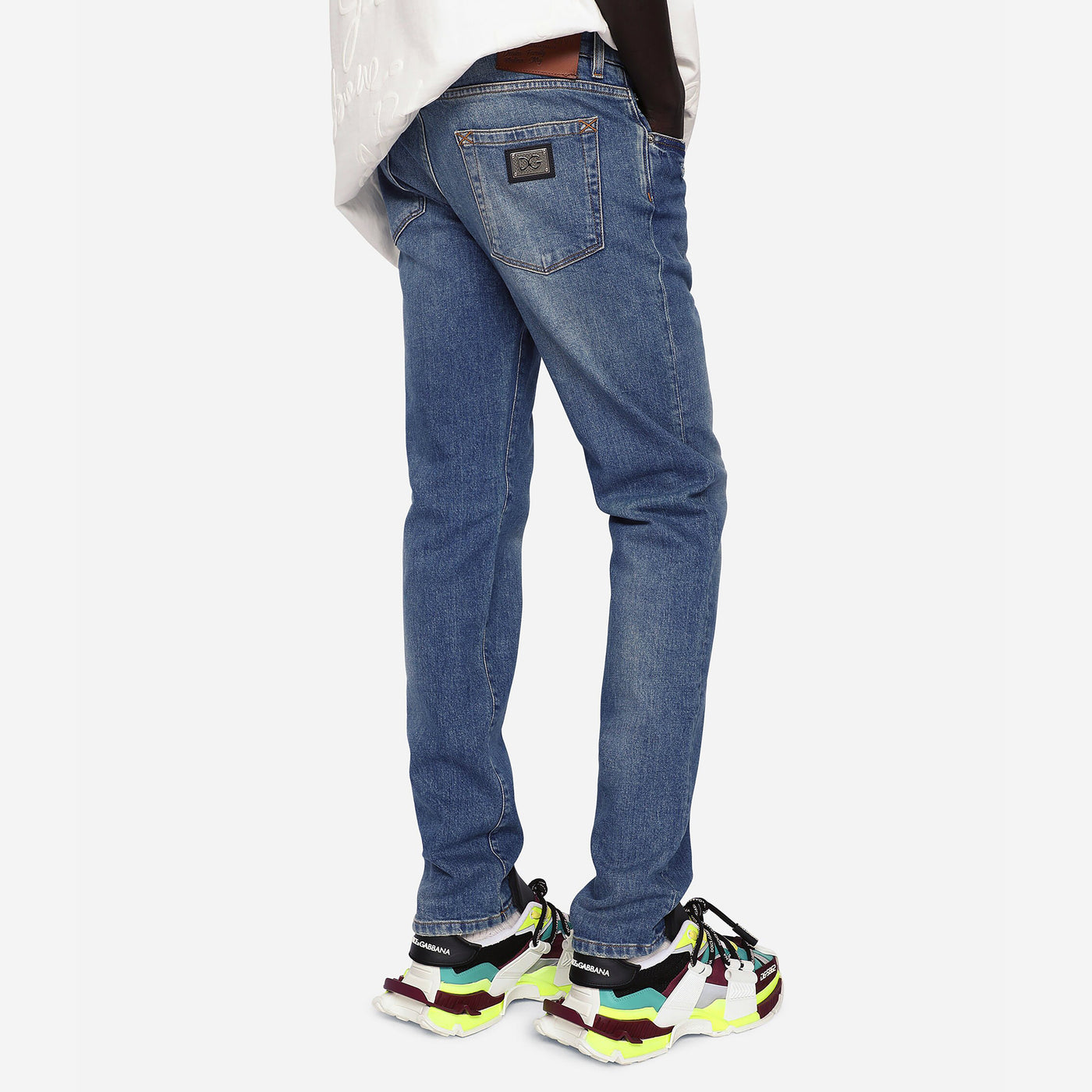 Dolce & Gabbana Medium Wash Stretch Skinny Jeans