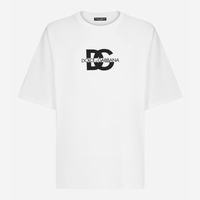 Dolce & Gabbana Short-Sleeved DG Logo Print T-Shirt