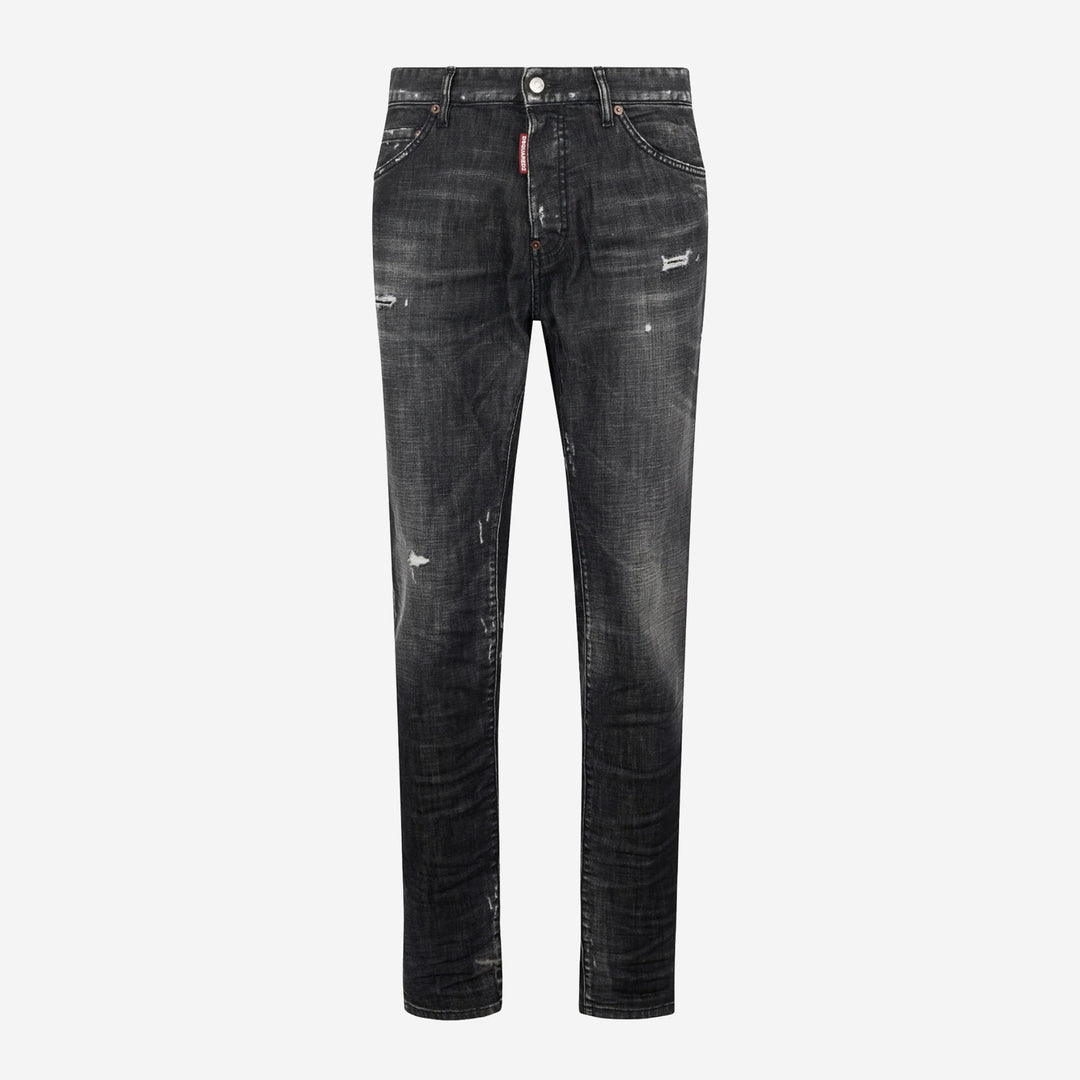 DSquared2 Black Fog Wash Teddy Jeans – ZAP