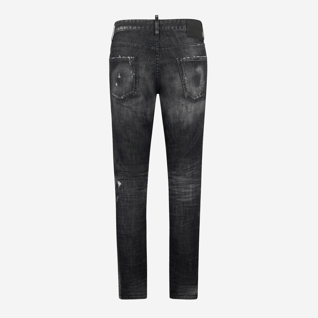 DSquared2 Black Fog Wash Teddy Jeans – ZAP