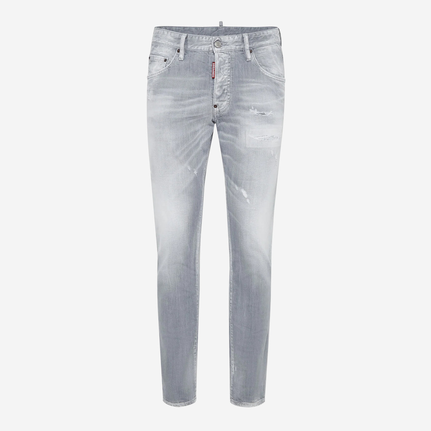 DSquared2 Brushed Grey Wash Skater Jeans