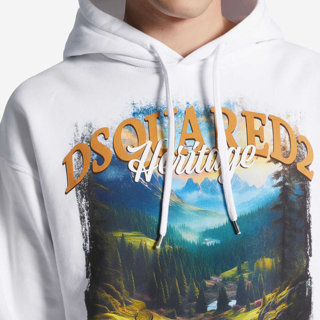 DSquared2 Canadian Print Hoodie – ZAP