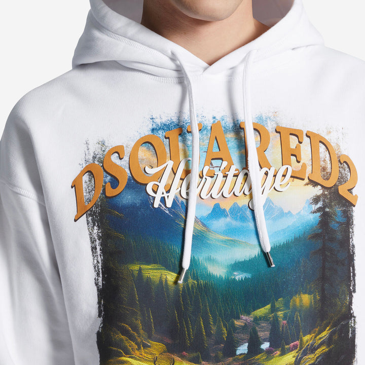 DSquared2 Canadian Print Hoodie – ZAP