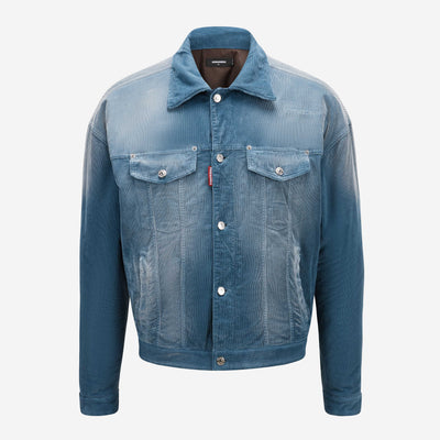 DSquared2 Light Puff Dusty Corduroy Jean Jacket