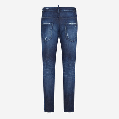 DSquared2 Dark Midnight Blue Wash Skater Jeans