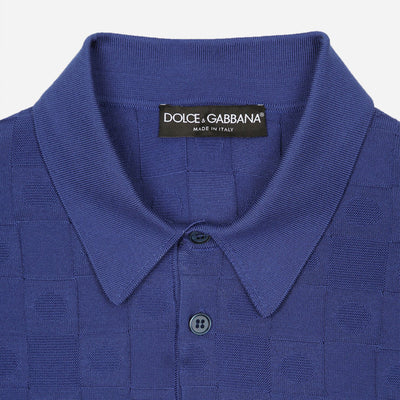 Dolce & Gabbana 3D Check Silk Knitwear
