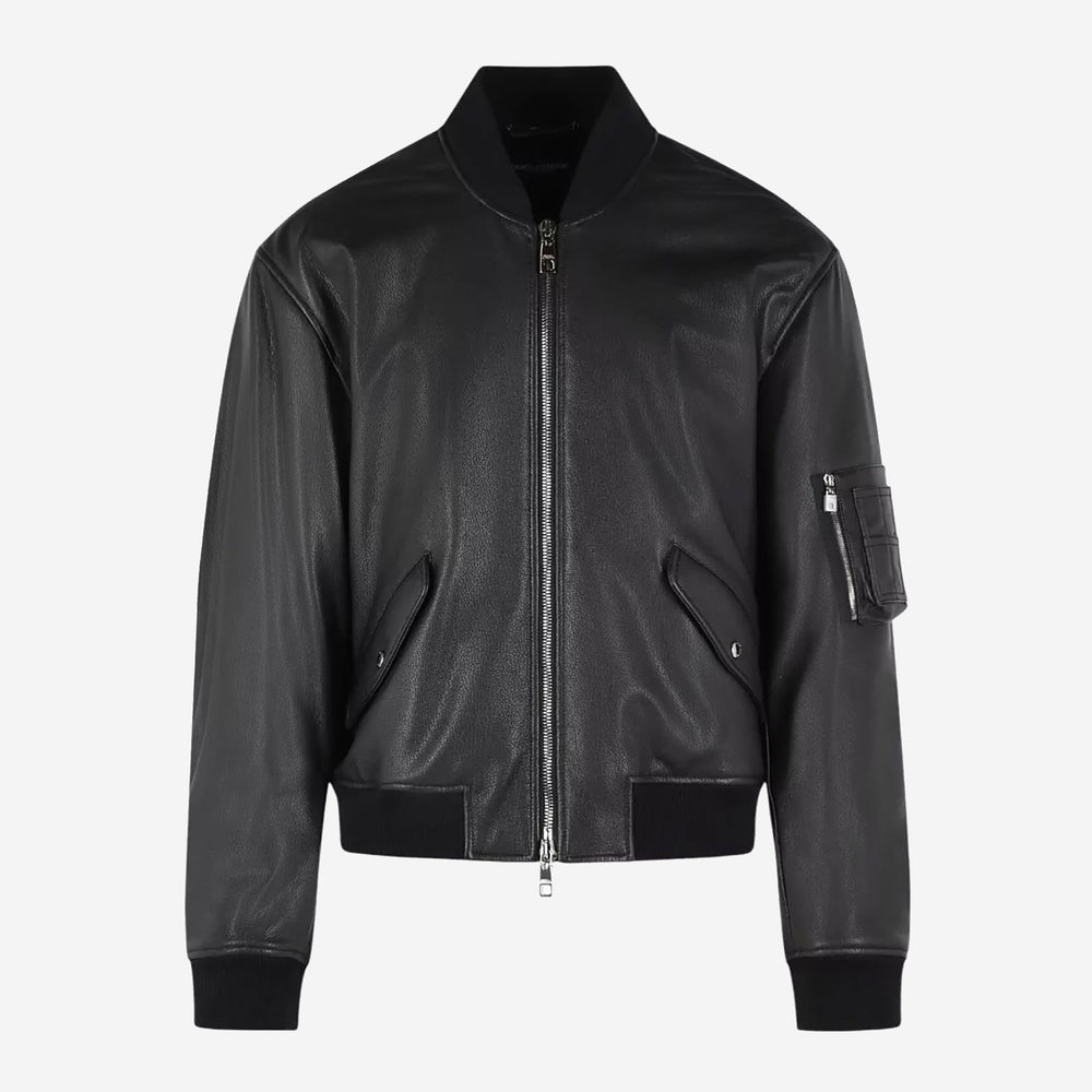 ジャケット・アウター 00s dolce&gabbana leather bomber jacket 29691293_60497981_1000.jpg