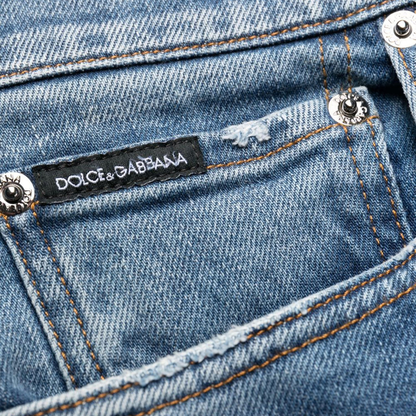 Dolce & Gabbana Skinny Plaque Jeans