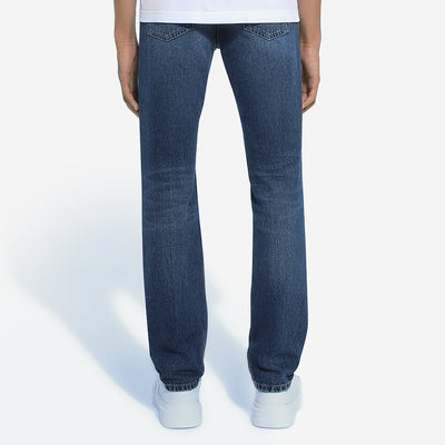 Dolce & Gabbana Dark Blue Logo Plaque Jeans