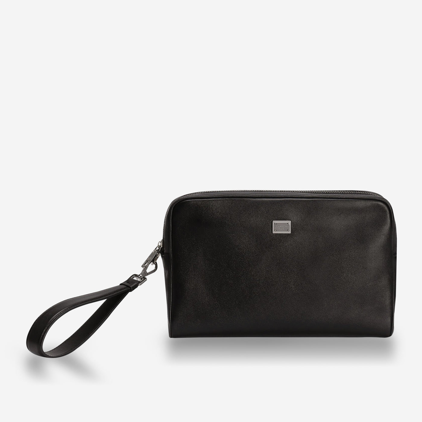 Dolce & Gabbana Branded Tag Calfskin Pouch