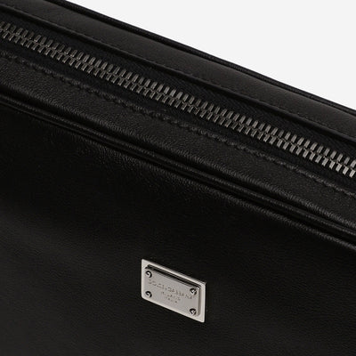 Dolce & Gabbana Branded Tag Calfskin Pouch