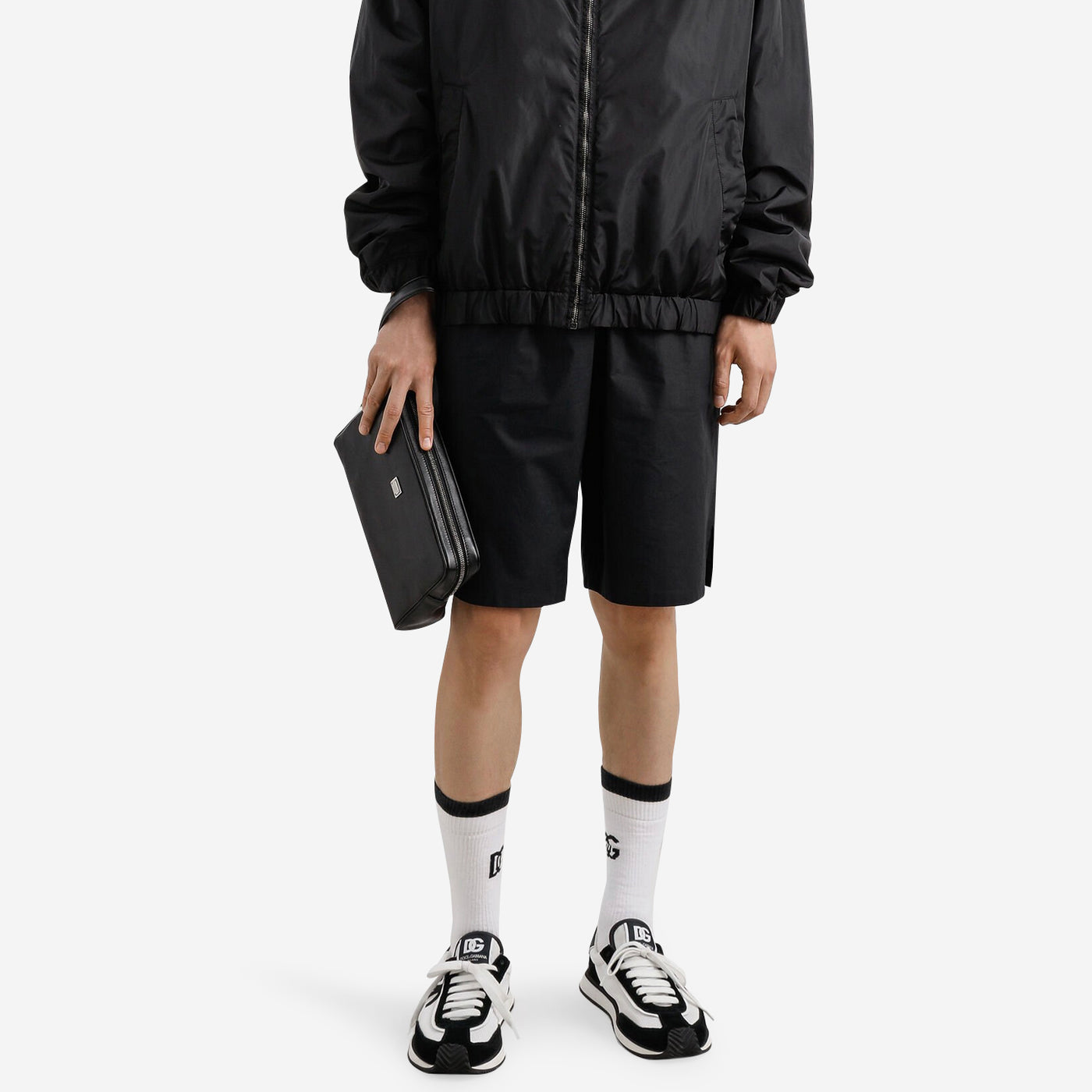 Dolce & Gabbana Branded Tag Calfskin Pouch