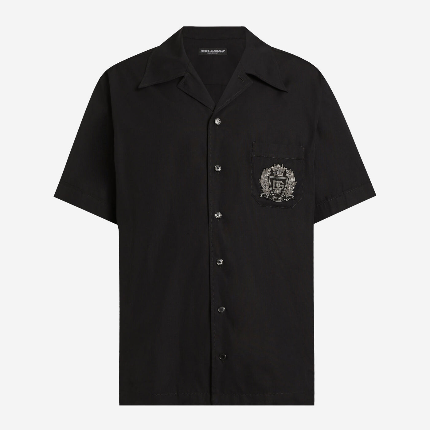 Dolce & Gabbana Hawaii Cotton Crest Shirt