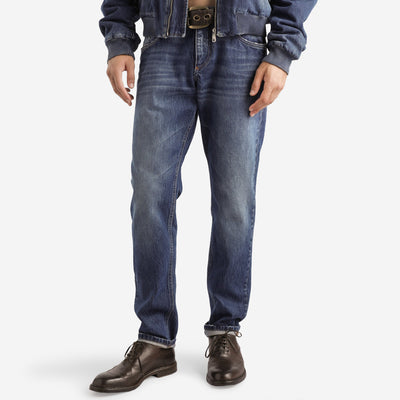 Dolce & Gabbana Regular Fit Plaque Jeans