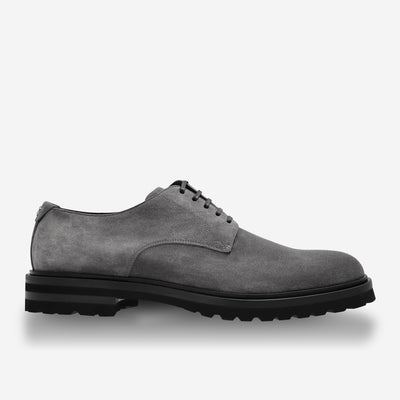 Dolce & Gabbana Grey Suede Derby Shoe