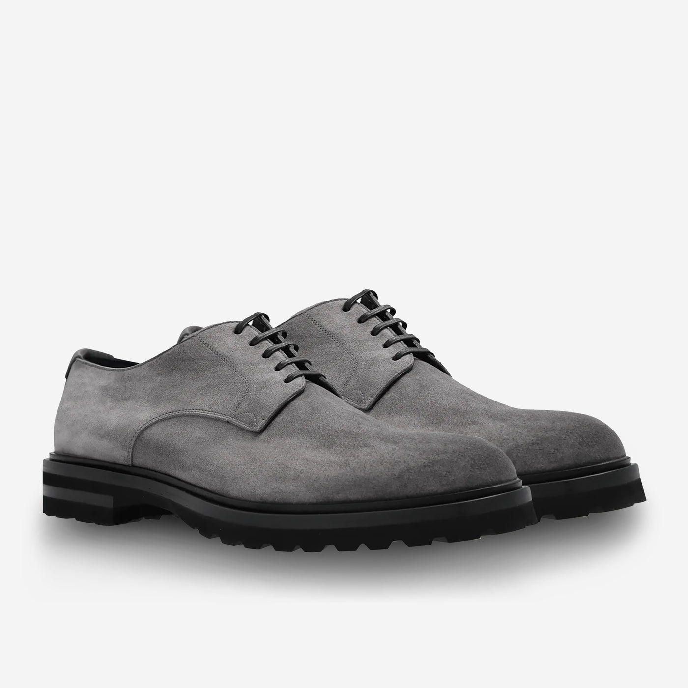 Dolce & Gabbana Grey Suede Derby Shoe