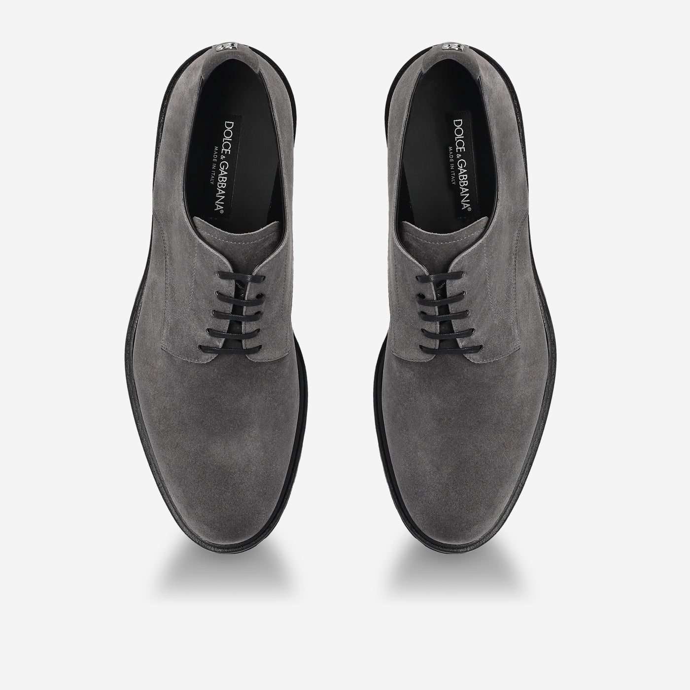 Dolce & Gabbana Grey Suede Derby Shoe
