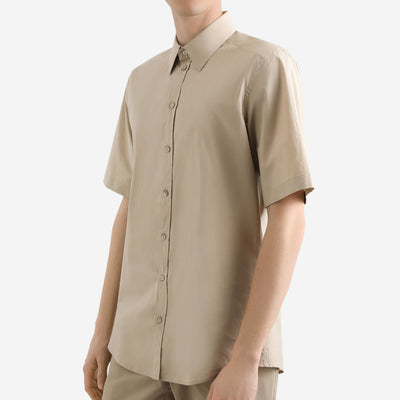 Dolce & Gabbana Extra Fine Poplin Gold Shirt