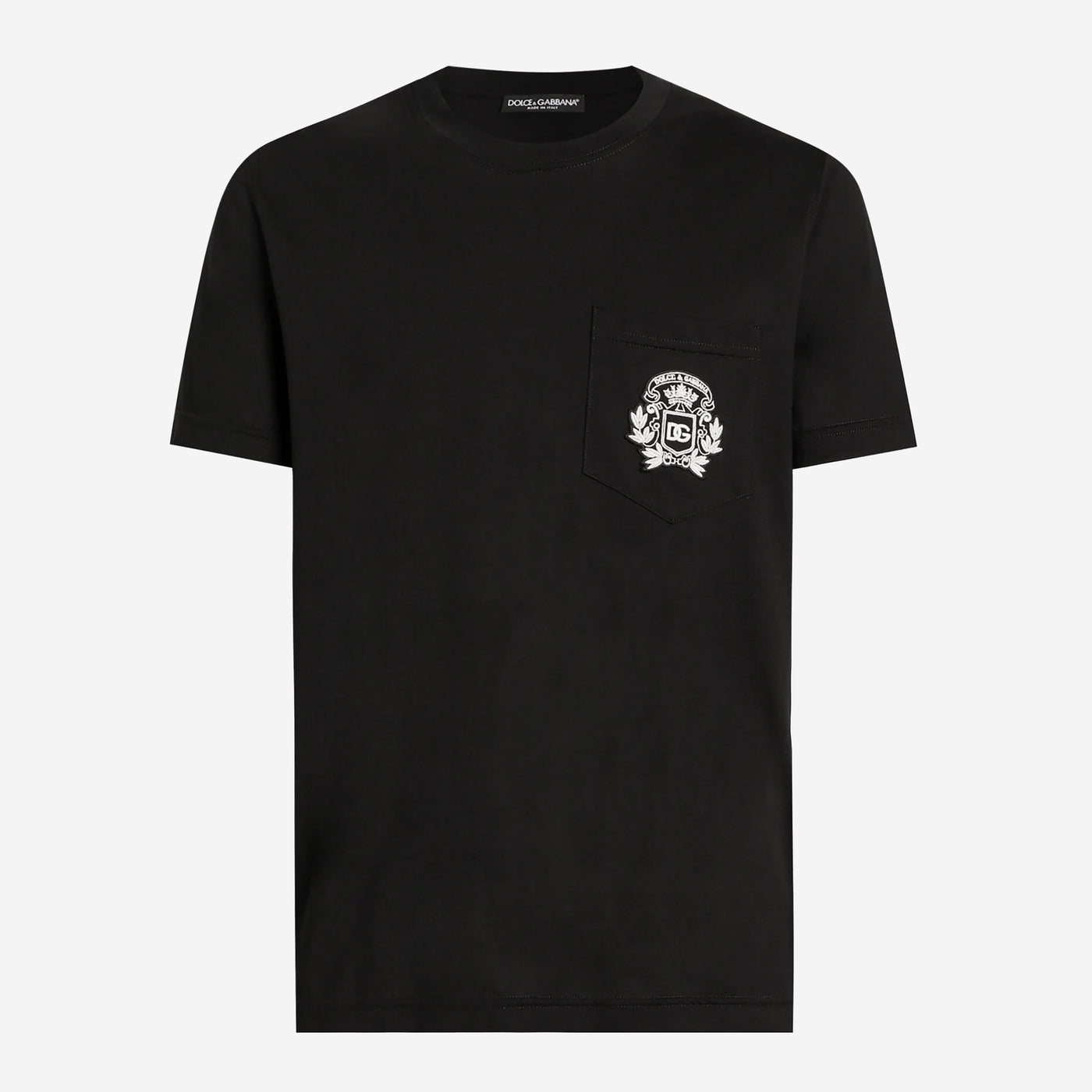 Dolce & Gabbana Logo Embroidery Cotton T-Shirt