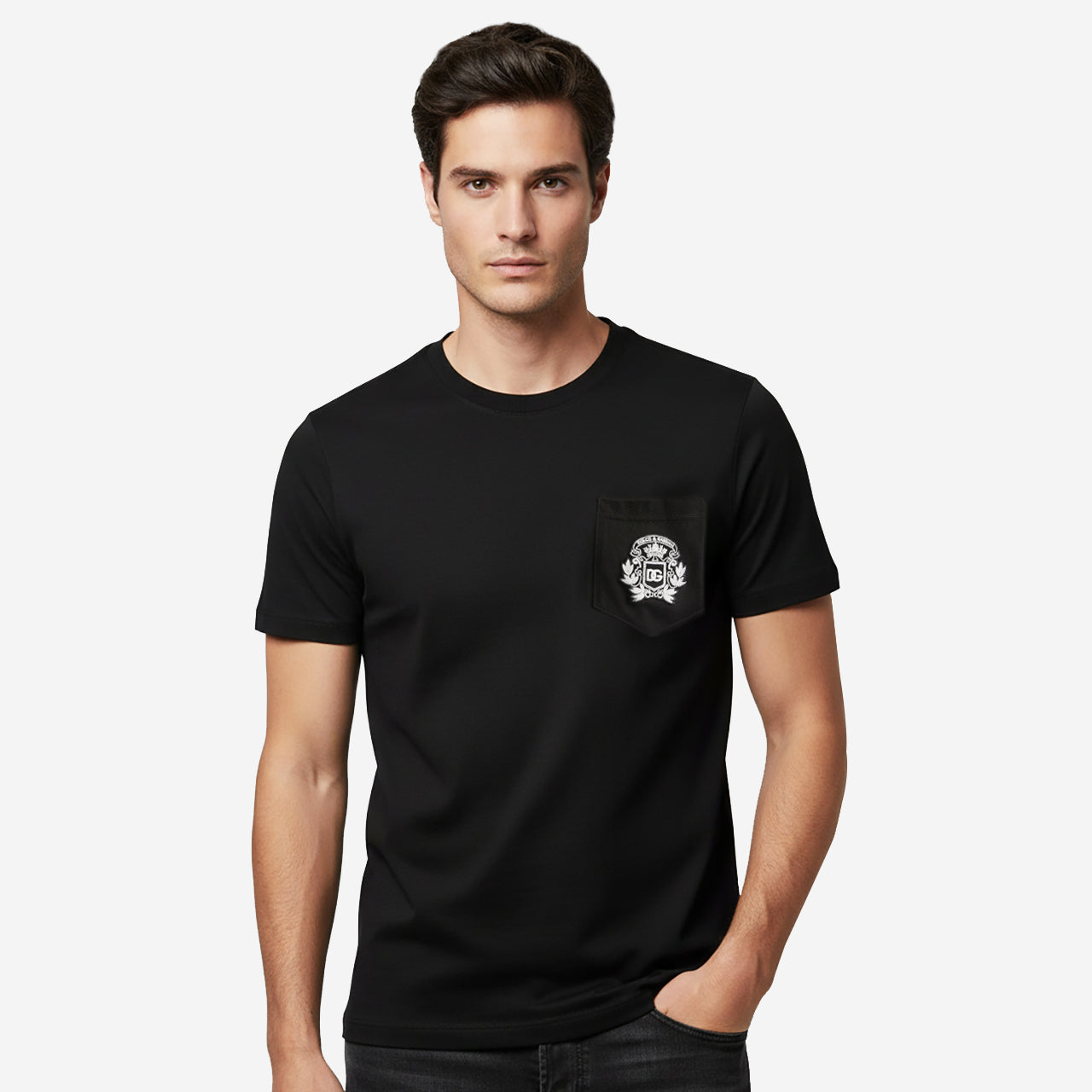 Dolce & Gabbana Heraldic Embroidery T-Shirt