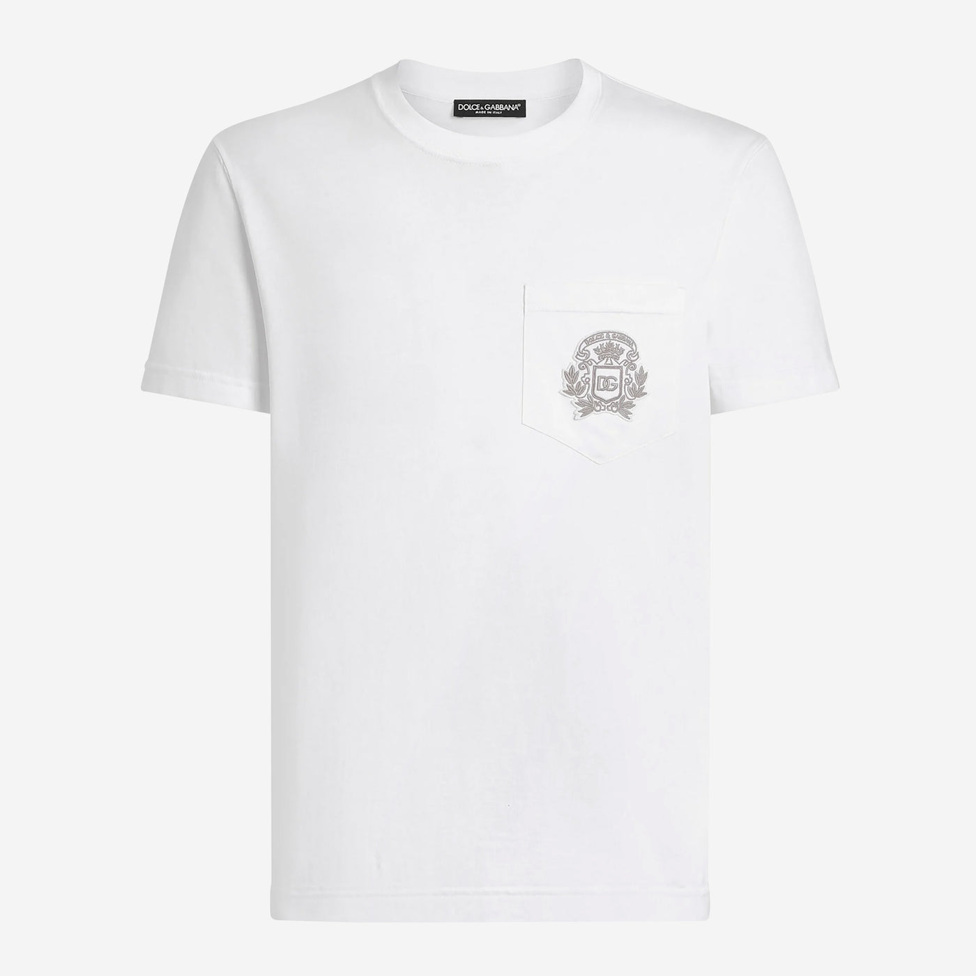 Dolce & Gabbana Logo Embroidery Cotton T-Shirt
