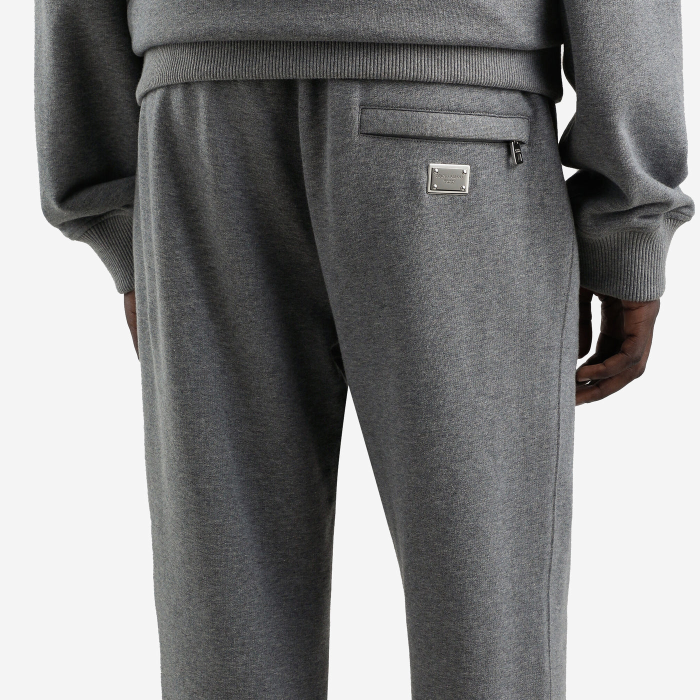 Dolce & Gabbana Branded Tag Stretch Jersey Jogging Pants