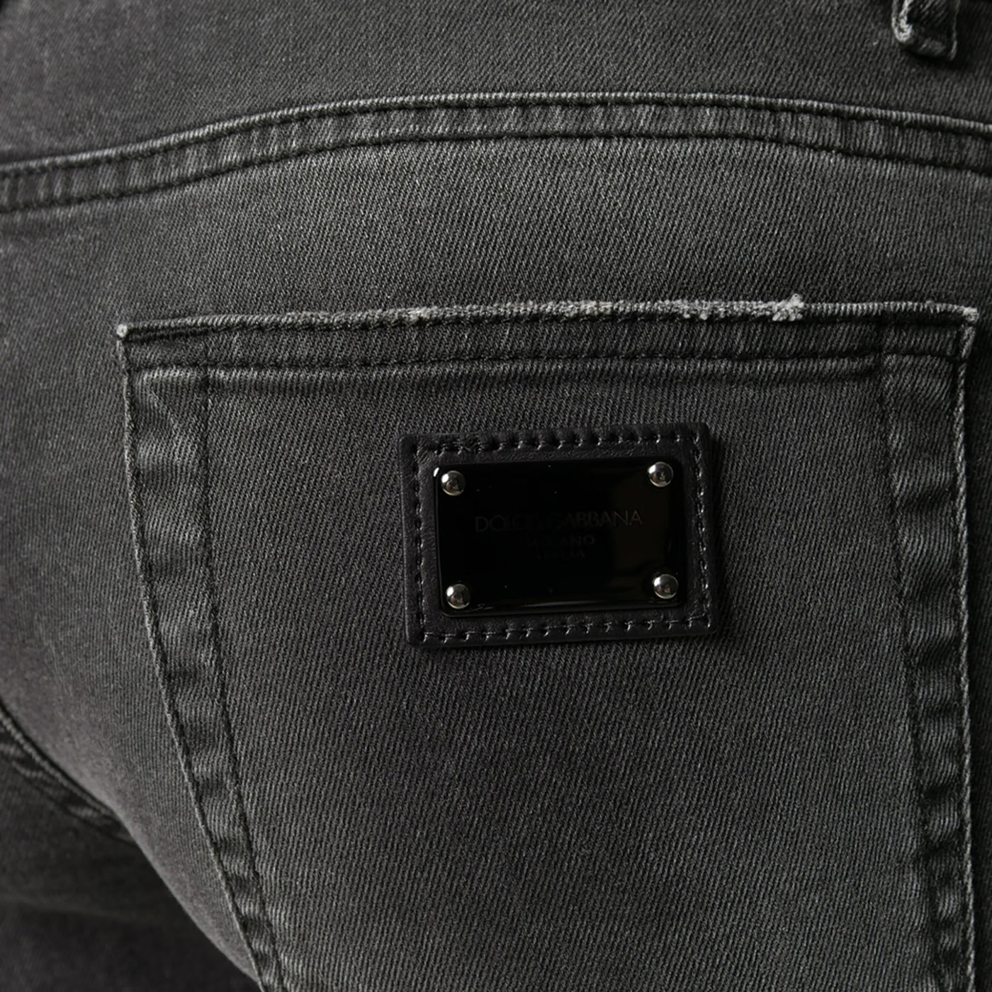 Dolce & Gabbana Gray Wash Skinny Stretch Jeans